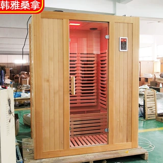 远红外光波汗蒸房单人木质厂家定制石墨烯桑拿房汗蒸养生发汗