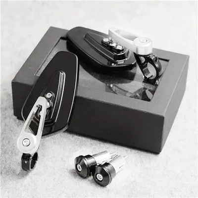 Spot supply motorcycle modified Motorcycle rearview mirror - handlebar-mirror-silver-blue-glass