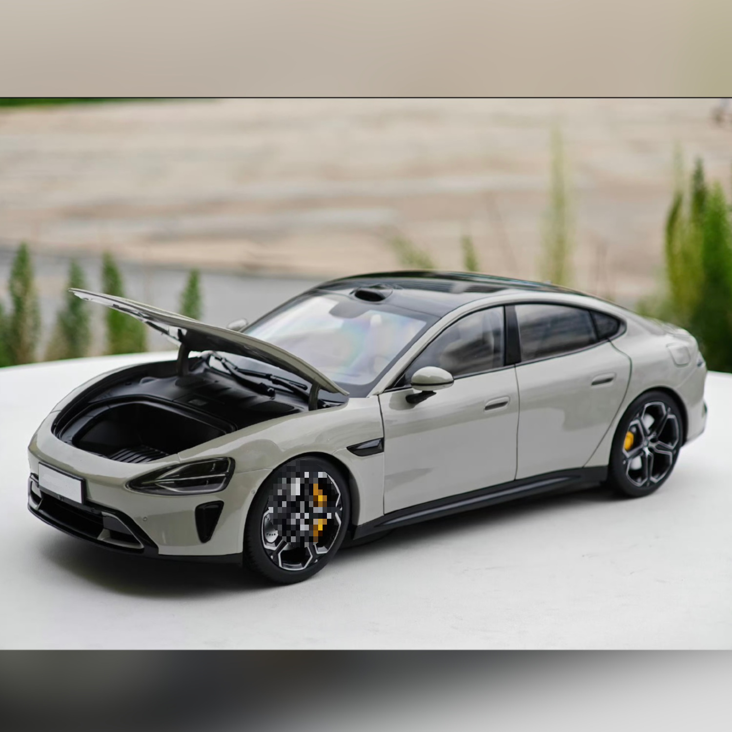 수. 7 합금 자동차 모델 시뮬레이션 자동차 모델 XIAGUANG 보라색 올리브 그린 컬렉션 장식품 금속 장난감 선물