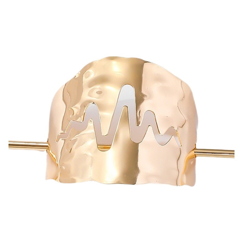 El Comercio exterior nuevo metal brillante rayo horquilla de alto grado hueco-hacia fuera horquilla larga moda simple nicho accesorios para el cabello