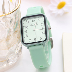 ins internet celebrity square shell women's watch wholesale tape digital quartz watch personalized fashion student watch female watch