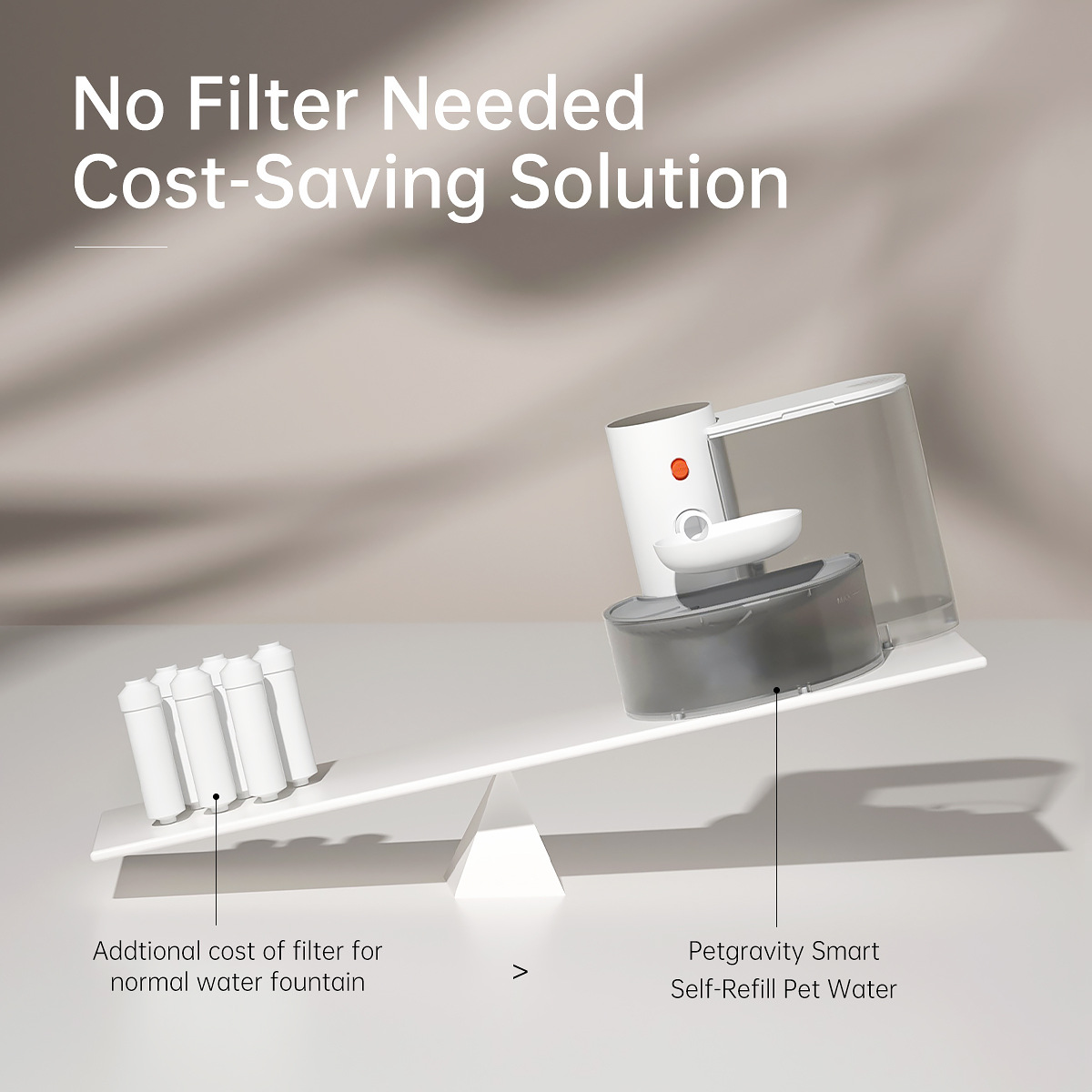 El bebedero automático inteligente para gatos se convierte en un bebedero de agua circulante. El agua potable para perros fluye. Productos para mascotas desconectados