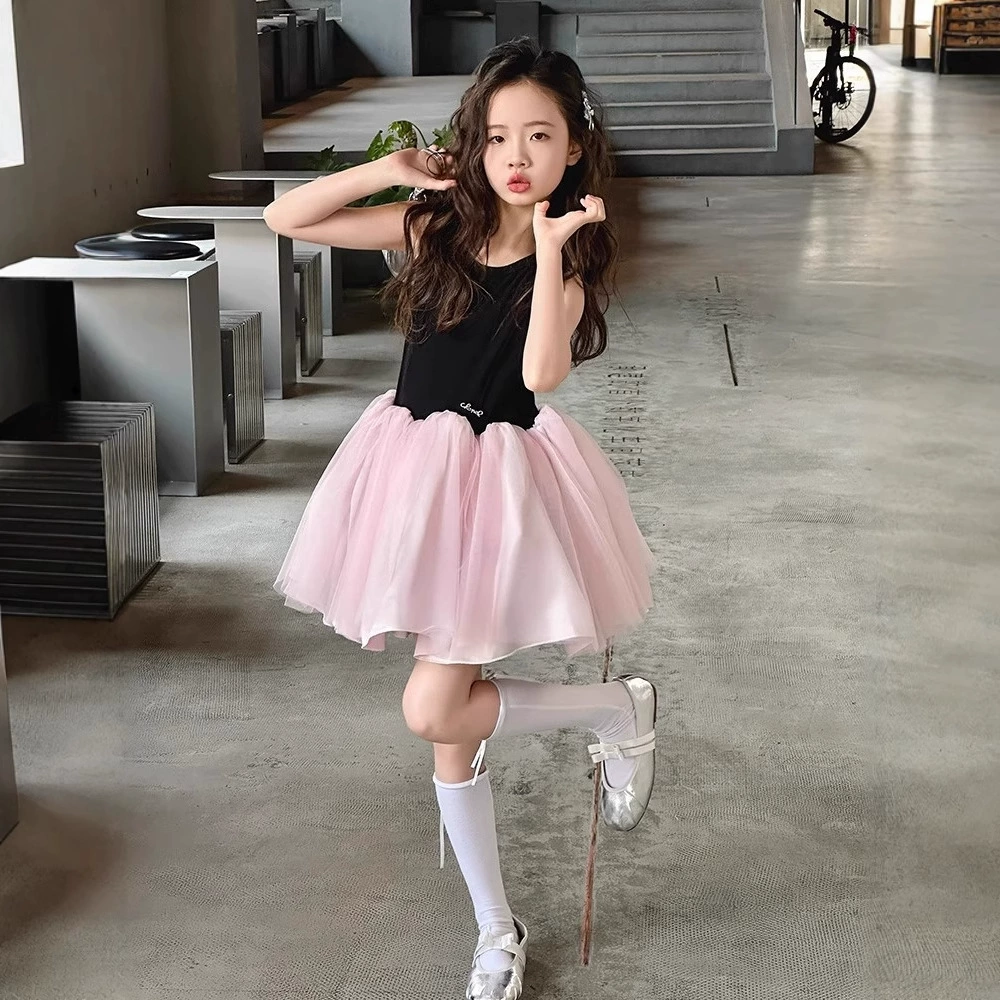 Summer skirt, small princess costume, dress, for teenagers, high-quality style
