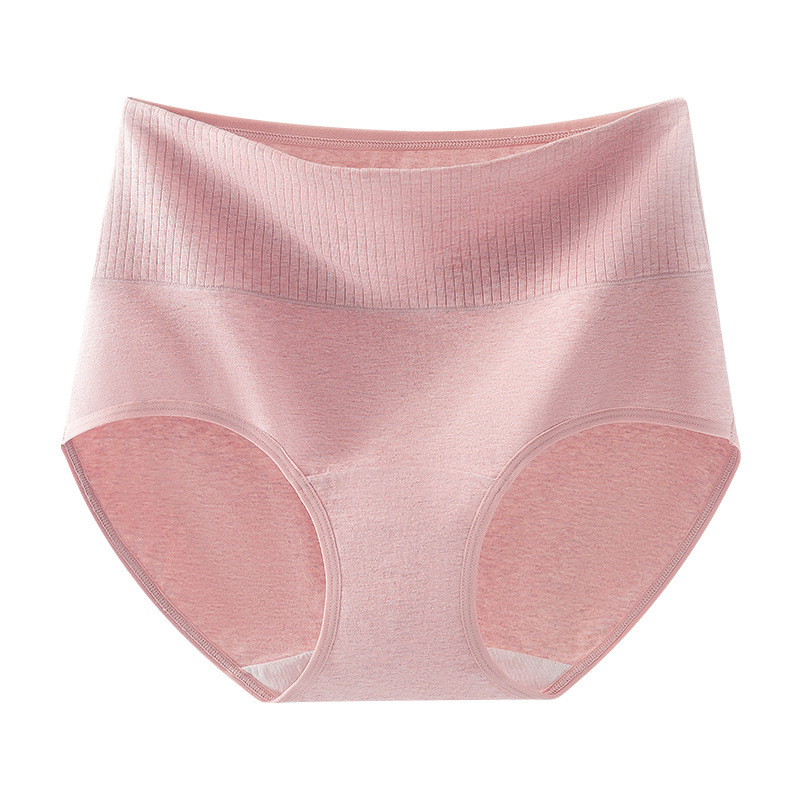 女性用ハイウエスト下着、純綿おなかコントロールパンツ、綿抗菌女性用ヒップリフティングミッドハイウエストエクストラロング通気性ブリーフ|undefined