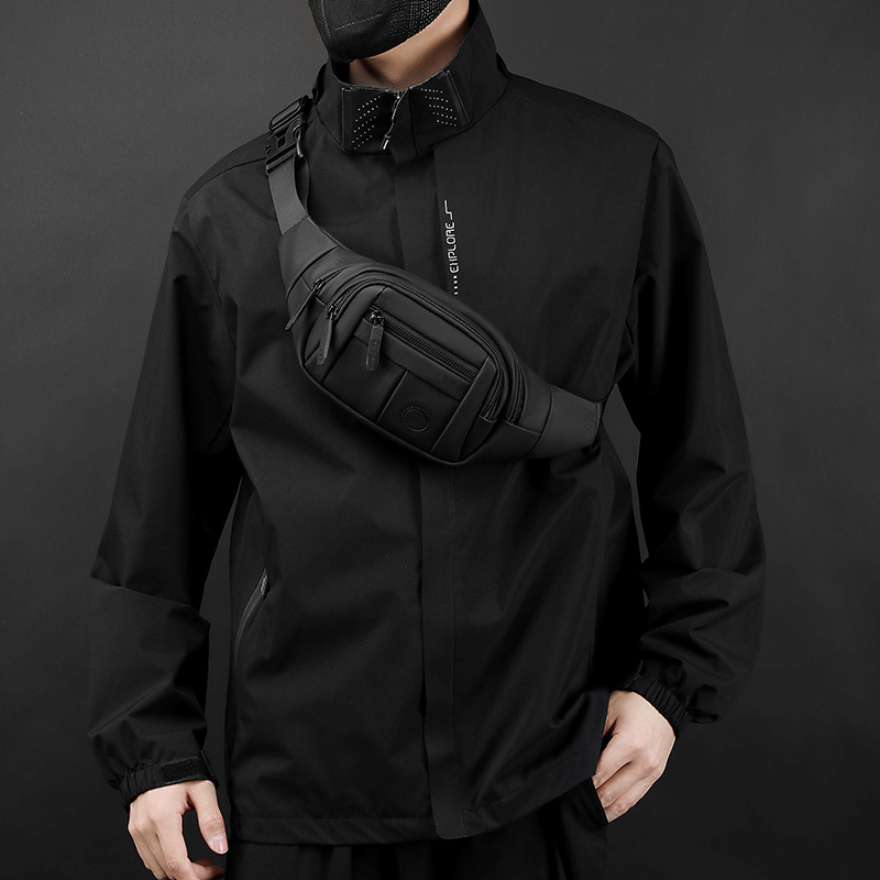 WEPOWER nuevo bolso de la cintura de los hombres ocasionales de estilo coreano bolso de hombro ligero deportes de moda hombro bolsa de pecho bolsa de mensajero