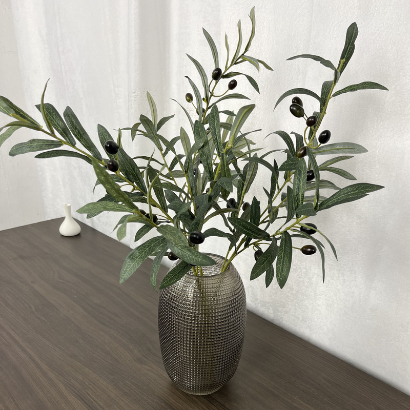 4 fork with fruit olive branch simulation olive fruitless olive branch wedding home simulation flower Nordic green plant wholesale 4 fork with fruit olive branch simulation olive fruitless olive branch wedding home simulation flower Nordic green plant wholesale