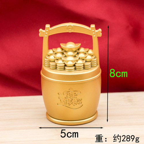 New style bucket of gold large bucket of country ornaments pure brass small bucket craft gift creative retro wholesale