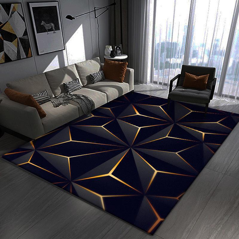 3d Optik Wohnzimmerteppich Bunter Karierter Gaming Zimmer Teppich_voghion.com
