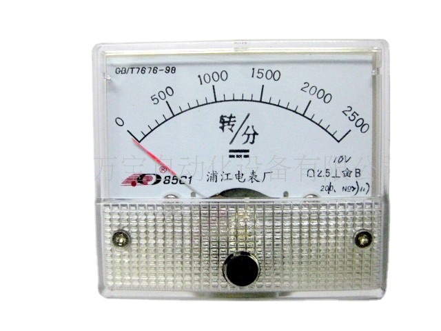 直流电压表 小表头指针机械转速表85C1 10V 2500转/分(图)