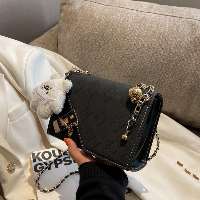 Otoño y invierno tendencia bolsos para mujeres 2025, nuevo bolso de moda universal, bolso cuadrado, cadena retro, bolso de hombro