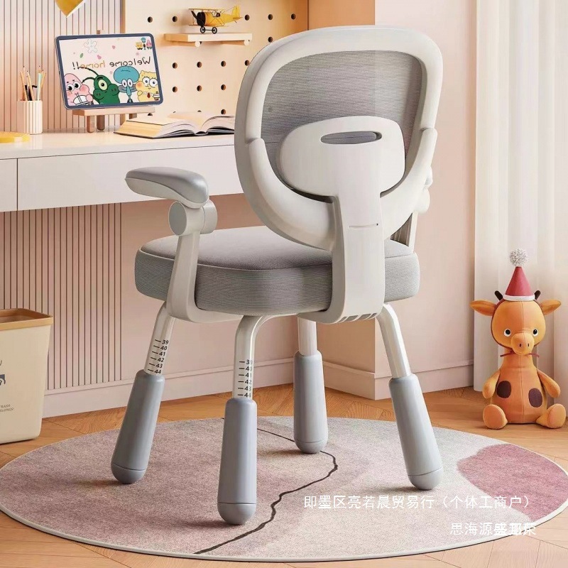 Factory Direct Sales Corrective Sitting Posture Backrest Computer Chair Children's Learning Chair Home Adjustable Lift Primary School Student Seat Book