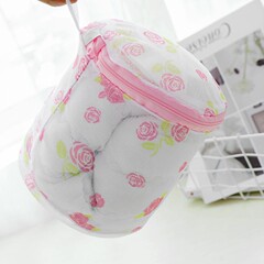 Foldable bra wash bag white bra wash bag with stand underwear storage basket