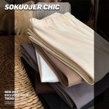 高品质双面磨毛秋裤女秋冬贴身热感纤维保暖裤内穿高弹舒适打底裤