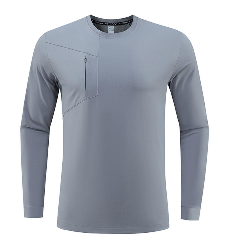 Suéter de manga larga de Dijia, primavera, otoño e invierno, correr al aire libre, ropa de secado rápido, camiseta deportiva de pájaro para hombre, ropa de fitness, transpirable, transfronteriza