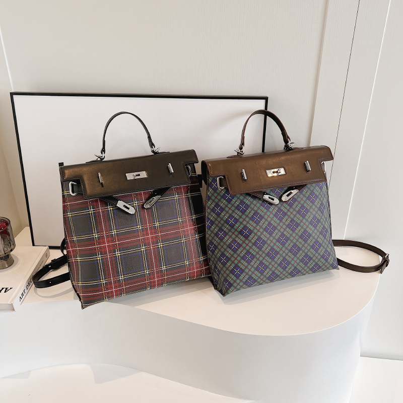 Mochila de gran capacidad con colores contrastantes, ligera para niñas, nuevo diseño de nicho, para mujer de moda._voghion.com