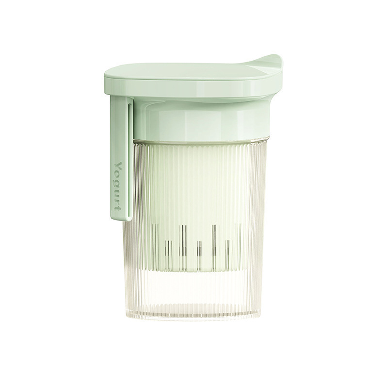 酸奶过滤杯带叉勺乳清分离器希腊干酪制作工具干噎酸奶发酵容器|undefined