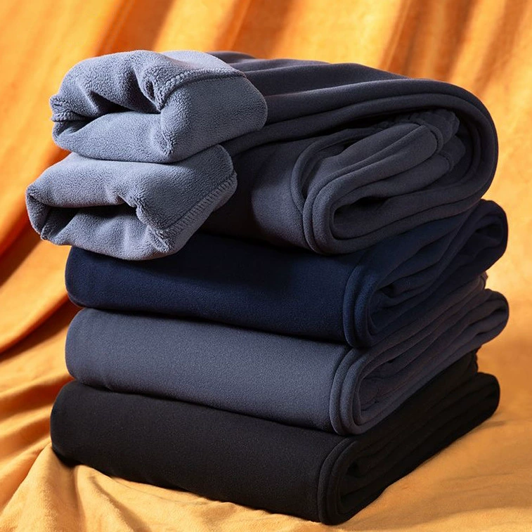 [Гигантский кашемир] Зимние морозостойкие бархатные толстые брюки Мужские теплые повседневные спортивные брюки Мужские брюки