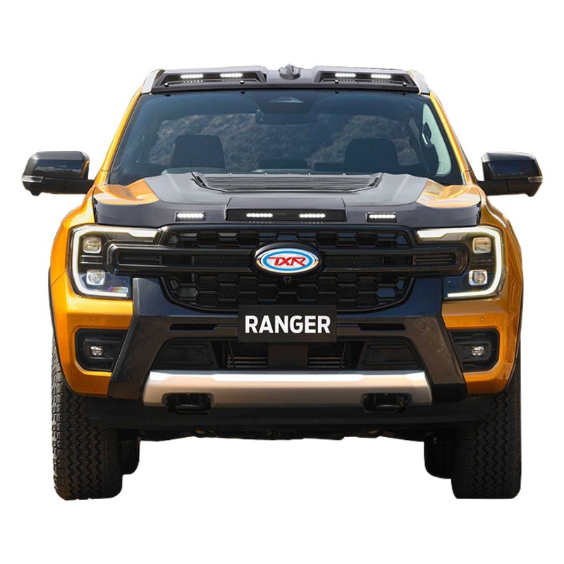 Tenxinrui adecuado para Ford Ranger coche cubierta de escudo de piedra arenisca modificado rueda ceja techo protector de lluvia ligera Accesorios