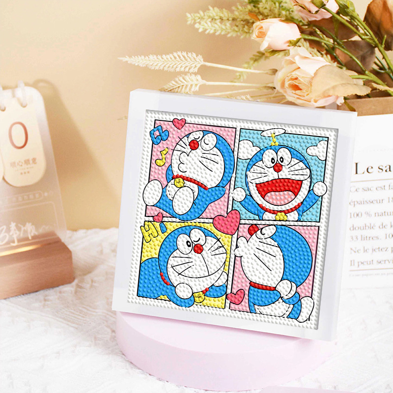 Diamante infantil DIY hecha a mano con material de marco paquete de dibujos animados Sanliou pegatinas de diamante regalo al por mayor pinturas de mampostería