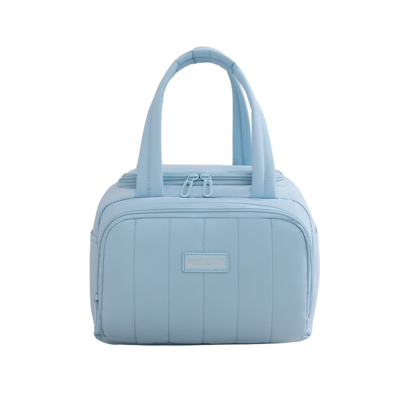 Feifan nueva lonchera para estudiantes bolso de mano preservación del calor bento bolso de comida cuadrado Yunjian bolsa de almuerzo para trabajadores de oficina bolsa de hielo