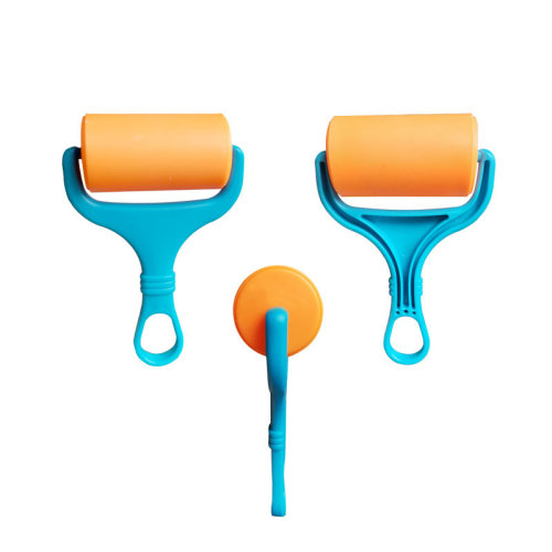 Ultra-light clay tools small roller soft clay diy handmade rubber space snowflake mud clay mold wholesale