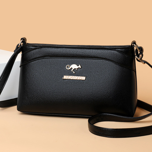 Women's Bag  New Fashion Mom Bag Soft Leather Large Capacity Single Shoulder Crossbody Bag Middle-Aged Lady Small Purse Wholesale