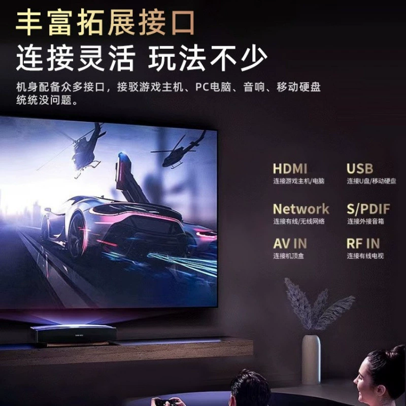 Новый безрамочный телевизор 55/65/75/85/100 дюймов LCD HD интеллектуальная сеть голосовый большой экран