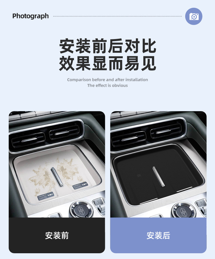 Applicable to 26 models of the Xiangjie G9: wireless charging silicone anti-slip pad, center console protector, and specialized car accessories for modification