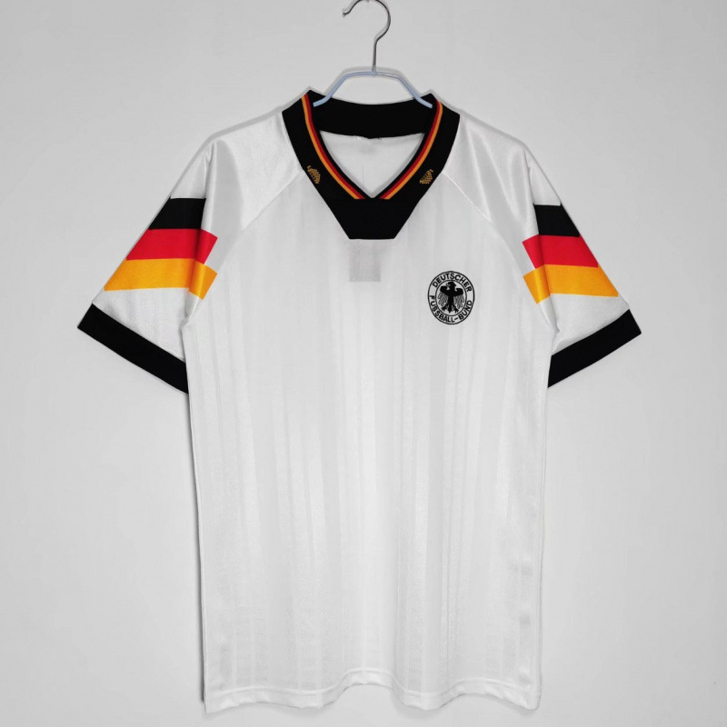 Colección de fútbol retro popular Argentina Alemania Inglaterra Brasil Copa Mundial de fútbol de manga corta