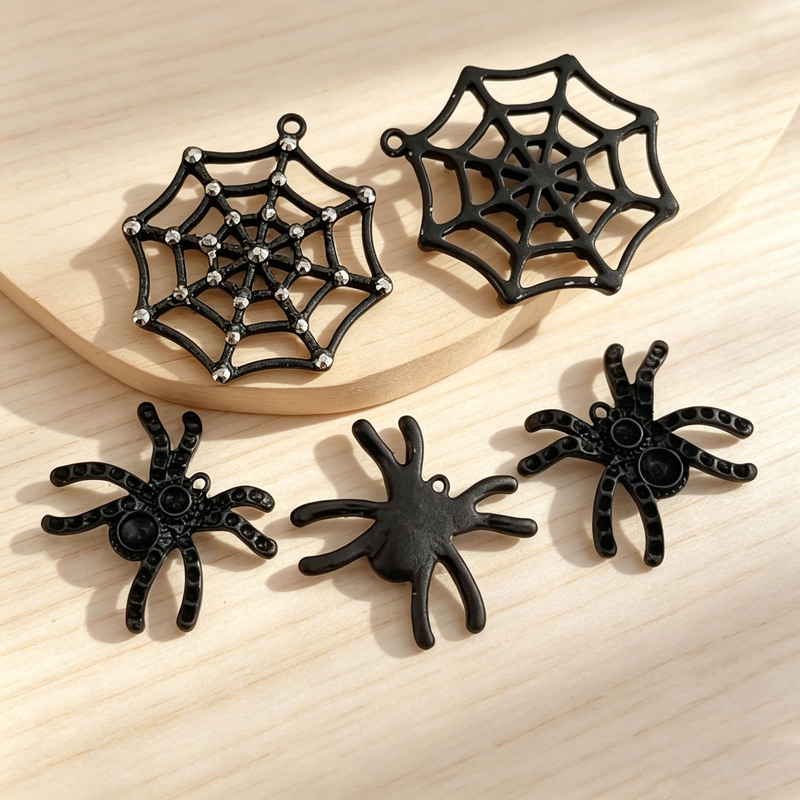 Cross-Border Halloween Spider Web Quirky Props, Spider Components, Semi-Finished Handmade Materials, DIY Accessory Parts Cross-Border Halloween Spider Web Quirky Props, Spider Components, Semi-Finished Handmade Materials, DIY Accessory Parts
