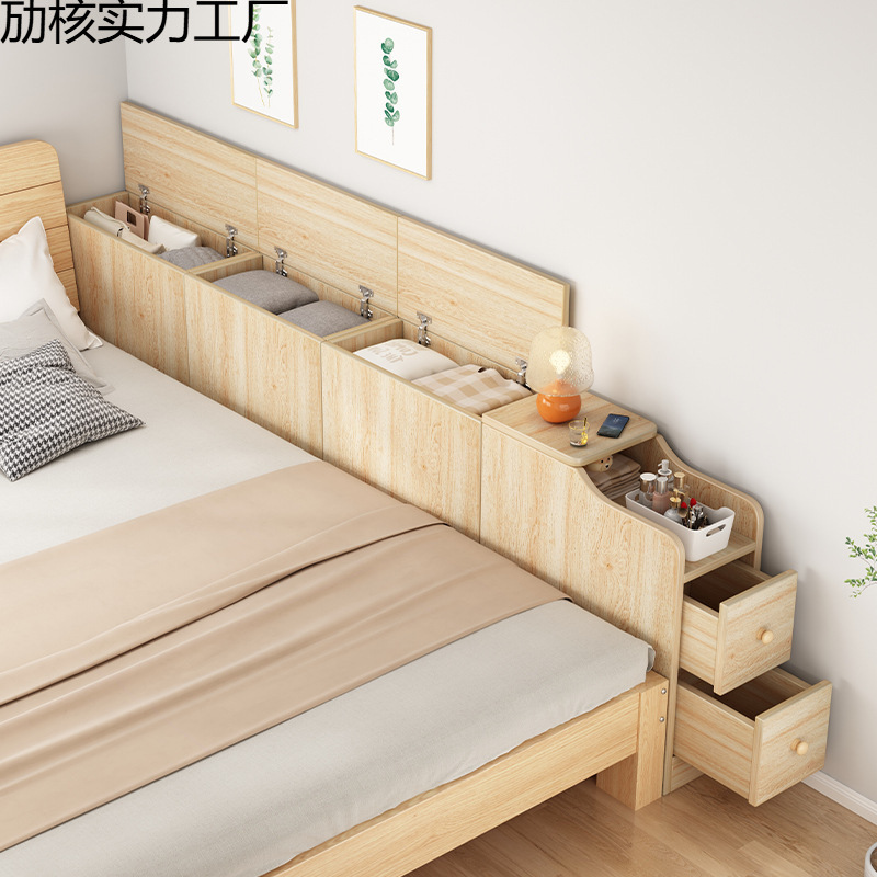 Narrow Gap Bedside Cabinet, Wall-Mounted Long Storage Cabinet, Simple Bedroom Gap Storage Narrow Cabinet