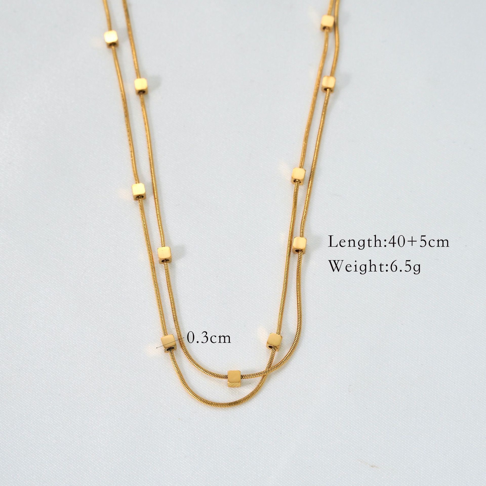 Geometric, Moon Pattern Wholesale Jewelry Simple Style Geometric Moon Titanium Steel Pendant Necklace