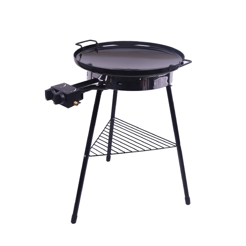 Europa y los Estados Unidos venta caliente horno de gas triangular portátil camping al aire libre gas natural parrilla de gas doble cabeza horno de vapor turco