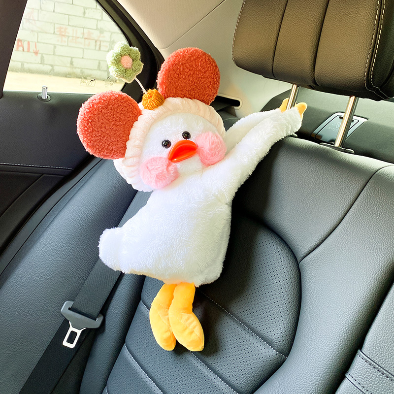 Internet celebridad coche caja de pañuelos creativo lindo colgante parasol caja de pañuelos interior del coche suministros para mujeres