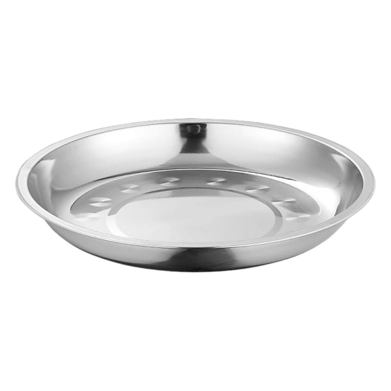 Stainless steel soup bowl canteen stainless steel soup bowl seasoning jar thickened egg beating and noodles household round basin vegetable basin