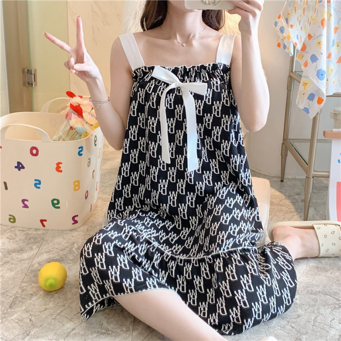 Pijama de verano girly cordón de encaje seda dulce princesa vestido de dormir ropa de casa de mujer comercio exterior al por mayor