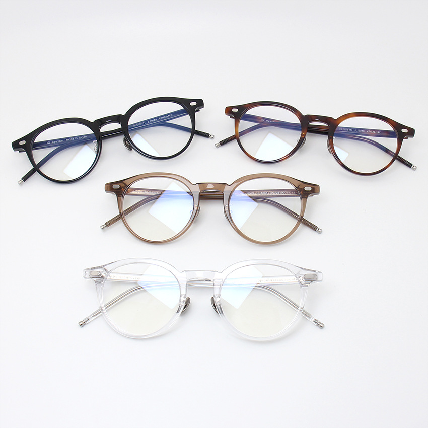 Japanese titanium nose pad round frame no3 vintage plate glasses frame myopia glasses frame men's and women's glasses frame