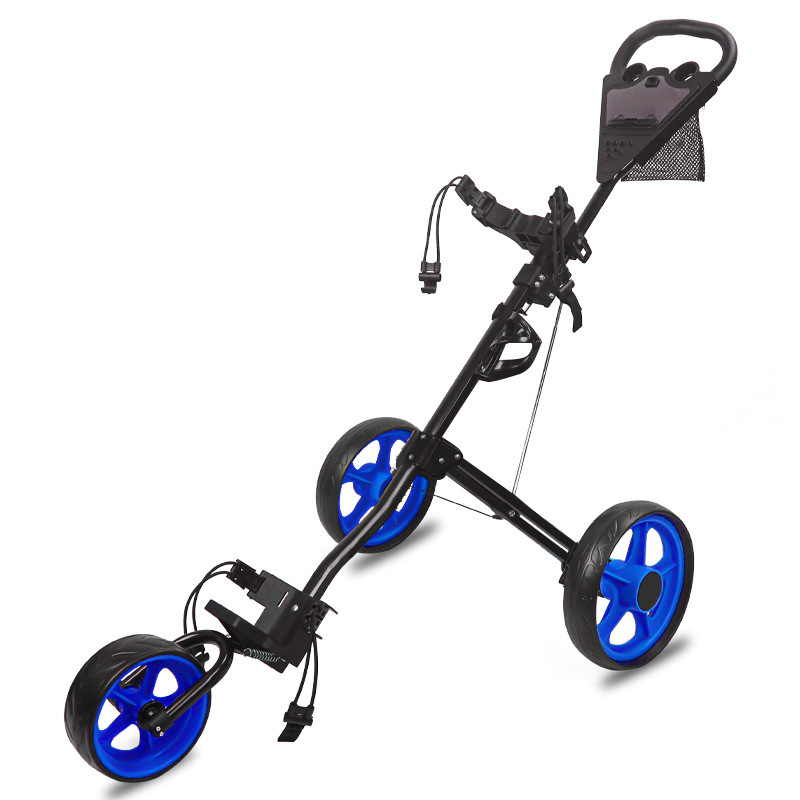 メーカー卸売ゴルフカート三輪ボールバッグトロリー折りたたみ収納ゴルフカート|undefined