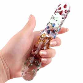 水晶阳具肛门栓琉璃魔法棒女用大颗粒玻璃自慰棒器具假阴茎情趣