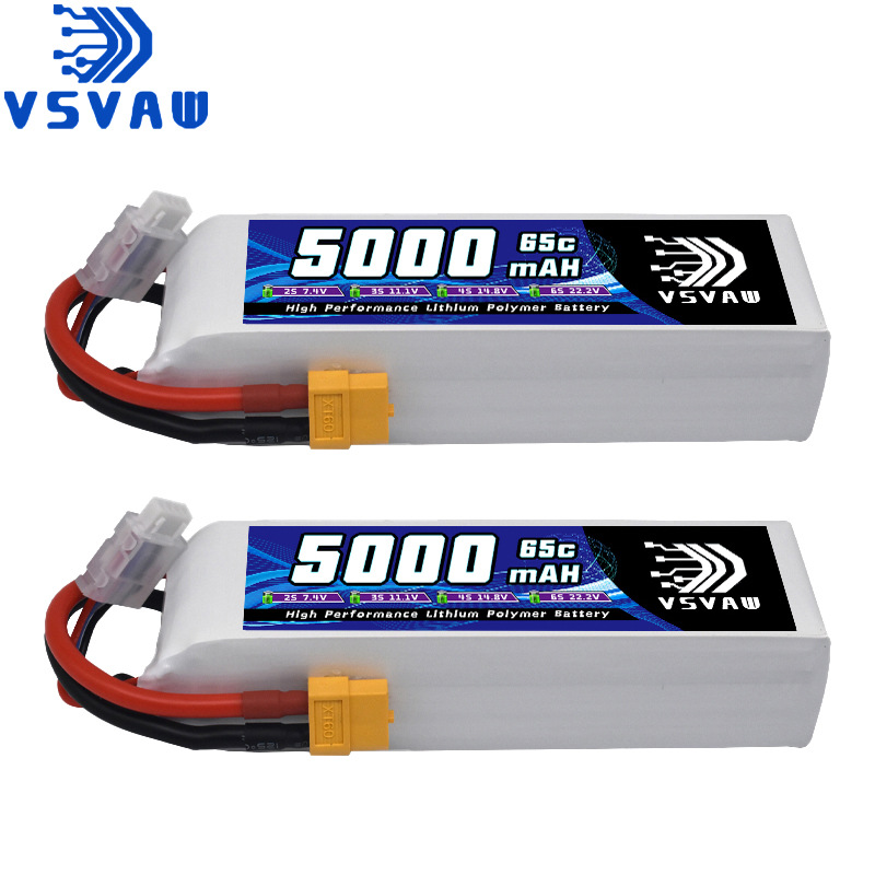 VSVAW 5000mAh 3S 11.1V 65C 遥控RC车模型船模坦克直升机锂电池
