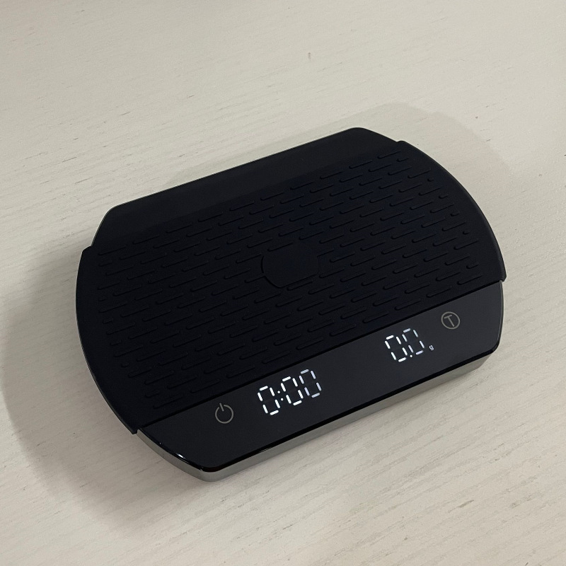 Escala de café nuevo estilo con sincronización punzón de mano inteligente italiano café Escala electrónica Escala de cocina precisión 0,1 Escala de alimentos