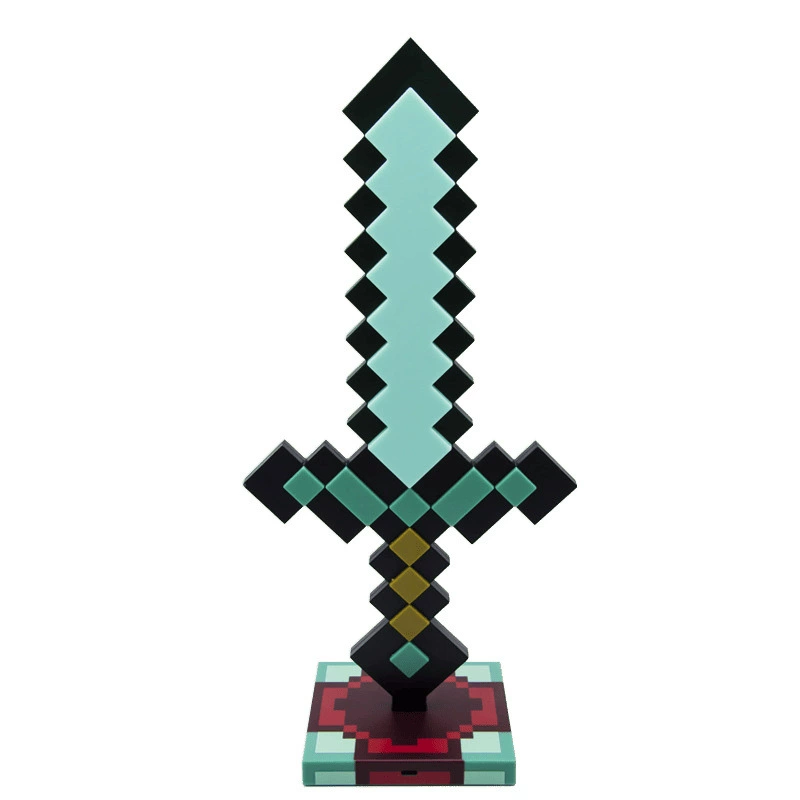 Мой мир вокруг мира алмазные копи, цвет меняющийся эликсир Minecraft факел факел модель подарок на день рождения