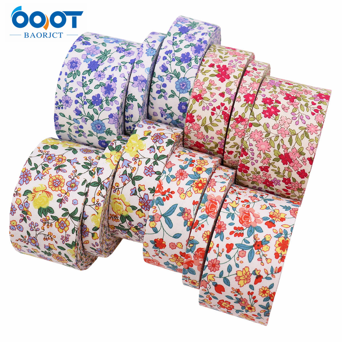 10g Weight Gift Wrapping Supplies Event & Party Supplies Ribbon Jewelry Making Type 1 Piece Quantity Casual Occasion Polyester Material Ditsy Floral Pattern Cute Style 1 Piece Polyester Ribbon Casual Cute Ditsy Floral 4
