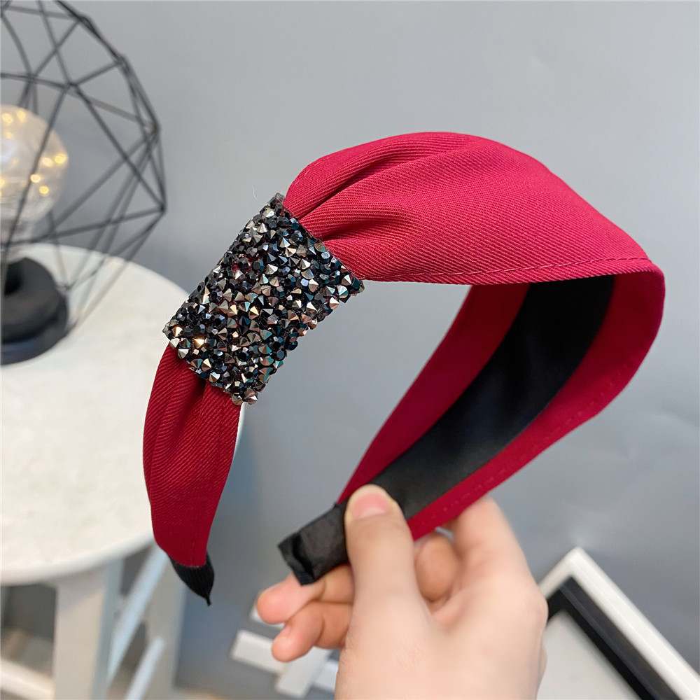 Korean Irregular Unilateral Diamond-studded Headband display picture 5