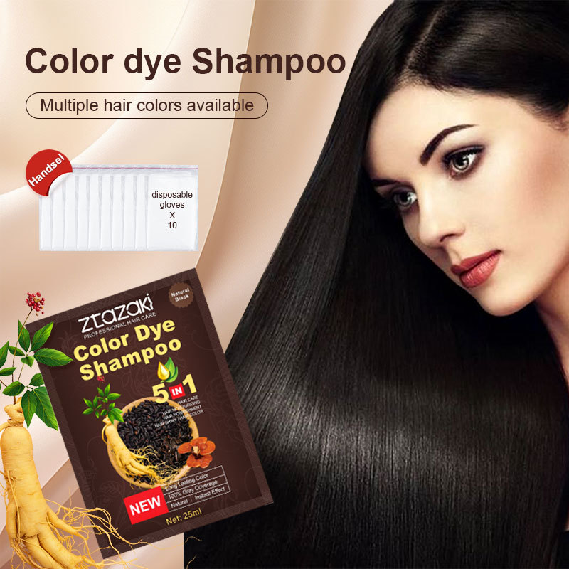 Tinte para el cabello de un pequeño paquete de color de Ginseng, planta de tinte para el cabello, cabello negro suave, color para el cabello, fabricante de crema para el cabello que no daña el cabello