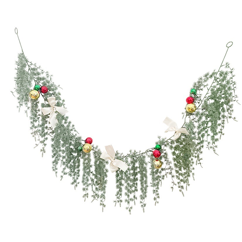 Ratán artificial transfronteriza floral suave decoración planta vid patio fiesta hogar Decoración simulación aguja de pino suave Ratán