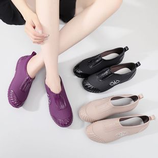 Rain boots Women's fashionable outer wear short women's soft bottom rain boots non-slip shoes waterproof kitchen shoes work water shoes rubber shoes