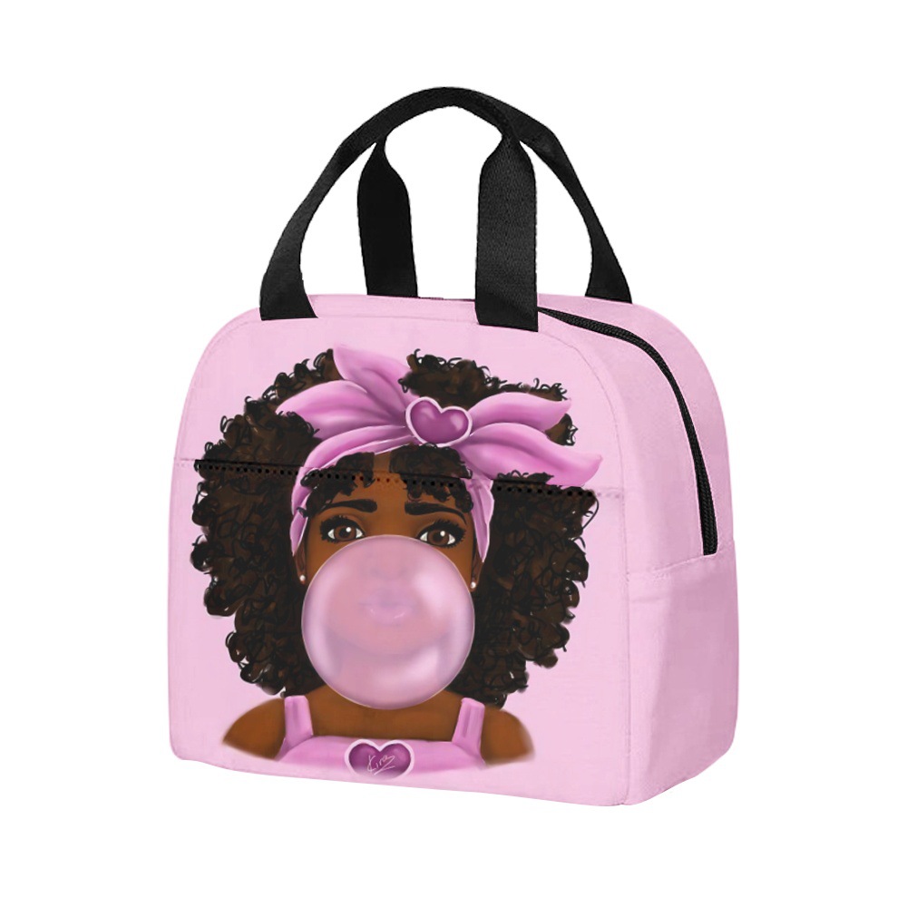 2023开学季夏季校园学生手提午餐包饭盒袋宝贝跨境外出携带午餐包