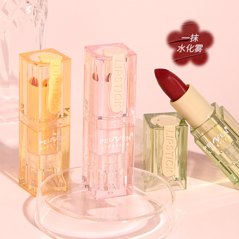 Penicillin Marshmallow Cream Lipstick Matte Mist Sense Humectant No es fácil de descolorar lápiz labial maquillaje transfronterizo