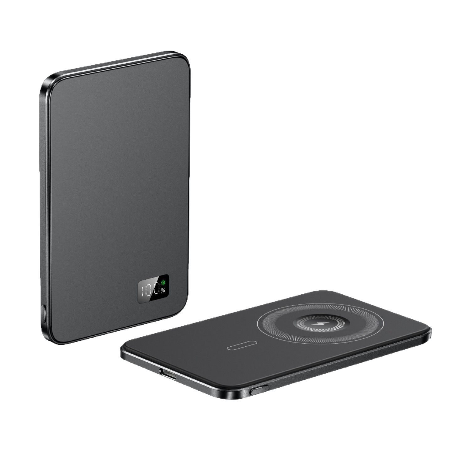 Nueva tarjeta adhesiva banco de energía móvil portátil magsafe carga rápida banco de energía inalámbrico de succión magnética ultrafina 10000mAh